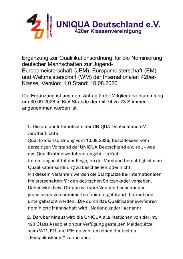 Vorschau erste Seite: Ergänzung zum Qualimodus